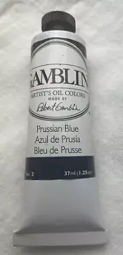 Gamblin Artist Oil Paint Prussian Blue 37 Ml Series 2 New