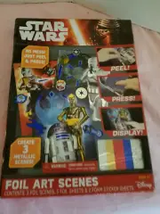 New Star Wars Foil Art Scenes No Mess Just Peel and Press, Create 3 Metallic