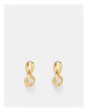[Mimco] Enliven Charm Hoop Earrings in Gold