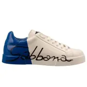 Dolce & Gabbana Low-Top Trainers Shoes Fino Light Logo White Blue
