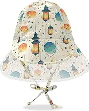 [Yoogain] Cartoon Light Bulb Plant Stars Yellow Toddler Boy Girl Sunhat Toddler Boy Hats Girl Sun Protection Large Brim Travel Essentials
