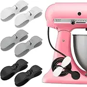 Cord Organizer for Kitchen Appliances 6 Pack, Appliance Cord Organizer Stick on, Small Kitchen Appliances Cord Keeper, Adhesive Cord Holder, Cord Winder for Pressure Cooker, Stand Mixer