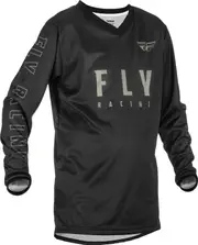 Fly Racing F-16, jersey kids , color: Black/Grey , size: YXL