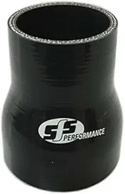 SFS SR7080BK Different Diameter Silicone Hose, 2.8-3.1 inches (70-80 mm), Reducer Hose, 3.9 inches (100 mm), Black