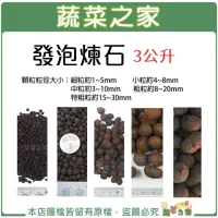 在飛比找momo購物網優惠-【蔬菜之家】發泡煉石3公升分裝包(水耕 土耕 多肉植物 花盆