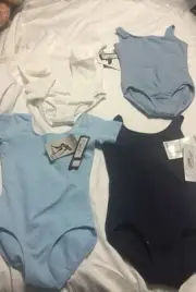 Bloch Leotard Child Size 4-6 ballet dance Short&Long sleeve tank Various Color