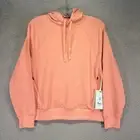 Ibex Tranquil Hoodie Womens Extra Small Salmon Pink Wool Blend Pullover