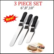 Offset Spatula 6",8",10" Cake Icing Professional Stainless Steel Decorating Tool