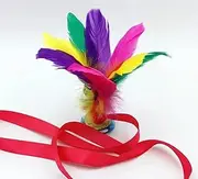 Soft Rubber ShuttlecockShuttlecock Foot Toy,2pcs Colorful Feather Chinese Jianzi Kicking Shuttlecock Foot Exercise Outdoor Game(children3-10 Years Old) (Color : 2pcs Kick Shuttlecock) (Color : 2pcs K