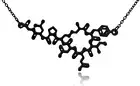 Oxytocin Molecule Stainless Steel Necklace