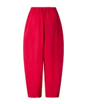 Pinko Lightweight Drawstring Balloon Pants IT40,IT44,IT42,IT38 Red