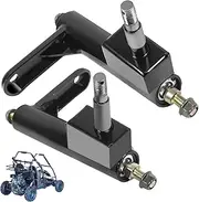 Steering Knuckle Spindle Left Right Side 2PCS Go Kart Steering Parts with Ball Joint Assembly fit for Coleman KT196, CK196-T, KT194, 196CC and 6.5Hp Off-Road Gas Powered Dual Seat 4-Wheeler Go Karts