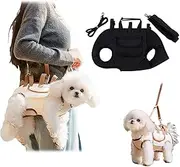 Breathable Multi-Function Pet Carrier Backpack - Adjustable Shoulder Sling,Keep Pets Out of Enclosed Spaces,Can Be Carried or Taken for a Walk (Black,Large)