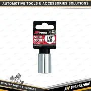 PK Tool 15/16 Inch 6Pt 1/2" Drive SAE Cr-V Regular Socket - Smooth Satin Finish