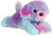 Aurora - Small Purple Mini Flopsie - 8" Rainbow Puppy - Adorable Stuffed Animal
