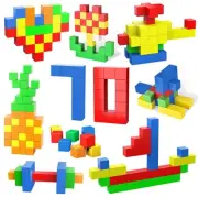 VIXA Magnetic Cube Magnetic Toy 70 Pieces 30mm 3D Puzzle Blocks Imagination Crea