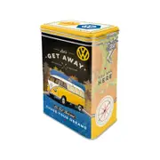 Nostalgic-Art Clip Top Tin VW Bulli - Let's get Away!
