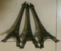 在飛比找Yahoo!奇摩拍賣優惠-TwinS法國巴黎艾菲爾鐵塔金屬模型18cm【NG較大瑕疵 