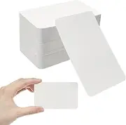 150 Pieces Blank Kraft Paper Cards, 9 x 5.2cm Blank Business Cards, Portable Craft Words Cards Paper, Small DIY Flash Gift Cards, Word Message Card Kraft Paper Tags for School Home Learning