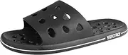 [weilonghyw] Plus Size Mens Shower Shoes Quick-Drying Bathroom Slippers with Drainage Hole Non-Slip Gym Slides Arch Support Pool Shower Sandals for Dorms