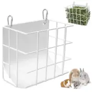 Rabbit Hay Feeder Guinea Pig Hay Feeder with Heavy-Duty Metal Frame