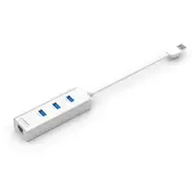 MBEAT HAMILTON 3-Port USB 3.0 Hub with Gigabit LAN - 3x USB/10/100/1000Mbps RJ45 USB LAN/Supports Window or MAC OS 10x and Above