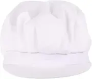 [AKOOSY] Chef Hat Work Cap Cooking Hat for Breathable Dustproof Design for Chefs and Industrial Workers White