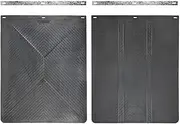 2pcs/Set Universal Heavy Duty Rubber Mud Flaps Car Pickup SUV Vans Minivans Light Trucks RVs SUVs Semi-Truck Motor Home 4x4 4WD Off-Road Splash Guards Mudflaps Mudguards Dirty Traps 15”x12”(2pcs 30inc