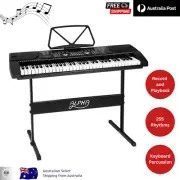 Alpha 61 Keys Electronic Piano Keyboard Digital Electric with Stand Beginner