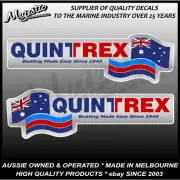 QUINTREX - BOATING MADE EASY - 465mm x 140mm - LEFT / RIGHT PAIR - BOAT DECALS