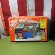 GREENHOUSE KIT Home Depot kids craft 2002 wooden plant box NWT