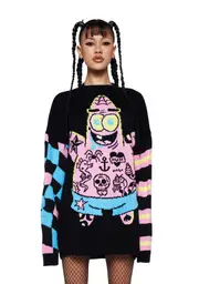 [Dolls Kill x SpongeBob] Rebel Star Intarsia Sweater