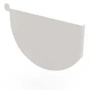 VIC NEW Stratco Smoothline Gutter Stop End Gull Grey