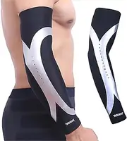 Elbow Brace Compression Sleeve Elastic Support, Tendonitis Pain, Tennis Elbow, Golfer's Elbow, Arthritis, Bursitis, Basketball, Baseball, Football, Golf, Lifting, Sports (M)