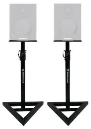 (2) Rockville Adjustable Studio Monitor Speaker Stands For Samson MediaOne BT4