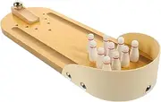 INOOMP 1 Set Mini Bowling Interactive Indoor Activities for Adults Desktop Game for Family Fun Engaging to Enhance Grasping Skills Reduce Screen