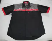 Craig Lowndes Ford Mens Mechanic Pit Crew Embroidered Short Sleeve Shirt Size L