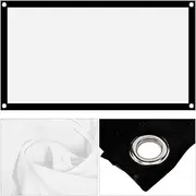 120 Inch Projector Screen 16:9 Thicken Portable Non Crease Projector Curtain, Projection Screen for Home Theater Office Outdoor