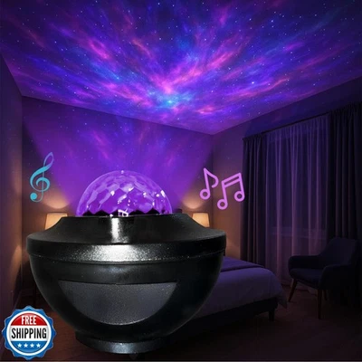 Star Lights Galaxy Light Projector with Bluetooth Speaker, Multi Color RGB LE