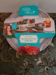 Brand New Pioneer Woman Wishful Winter 6PC Round Ceramic Nesting Bowls!!!