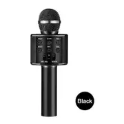 Wireless Microphone Speaker Bluetooth KTV Karaoke Black