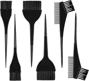 6 Pcs Hair Dye Brush Applicator Kit, Hair Color Brushes for Women Men, Hair Coloring Brush Set, Hair Color Applicator Brush Combs, Hair Dye Applicator Brush, Hair Tint Dyeing Hair Dying Tools Kits