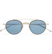 Thom browne sunglasses TB-101-D-T-BLK-GLD Authentic Brand New With Box