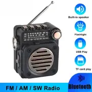 FM AM Stereo Radios Pocket Mini Radio Receiver Wireless Bluetooth Music Player