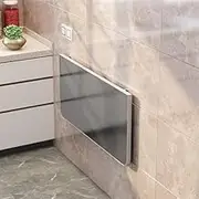 Stainless Steel Wall Mounted Folding Desk Table for Small Spaces Home Office Garage Basement Bar 70 * 40cm (27.5 * 15.5in)