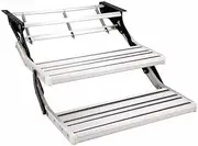 Double Caravan Step LED Light Double Aluminium Pull Out Caravan Step RV Part Accessories