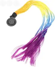 WESIEVYA Cycling Helmet Braid Wig Motorcycle Helmet Ornament Braided Ponytail for Cool Look