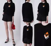 Valentino Cashmere Wool Pullover Logo Sweater Jumper Luxury Cardigan L