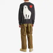 Human Made Polar Bear Crew Neck Knitted Jumper
