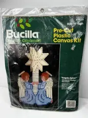 Bucilla "Angels Aglow" Christmas Treetop Ornament PreCut Plastic Canvas Kit